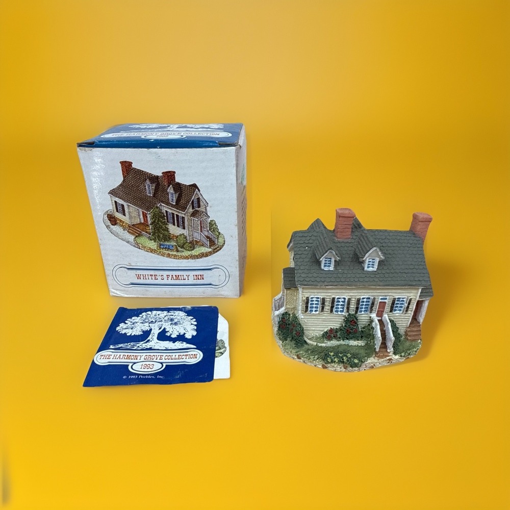 Harmony Grove Collection 1992 Whites Family Inn Miniature Village Peebles, Inc